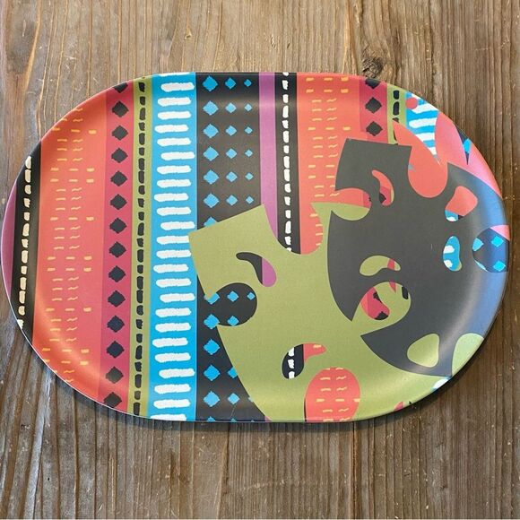 HD Designs Bold Abstract Melamine Platter - Picture 1 of 8